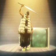 Sayafushi (Bleach) is a special Zanpakutō designed by Ōetsu Nimaiya purely for sword combat, having unbreakable durability with absolute sharpness to cut through anything.