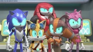 SB RFTS PT4 Promo.png (1.18 MB) Team Cybonic (Sonic Boom) are all cyborg clones of Team Sonic.