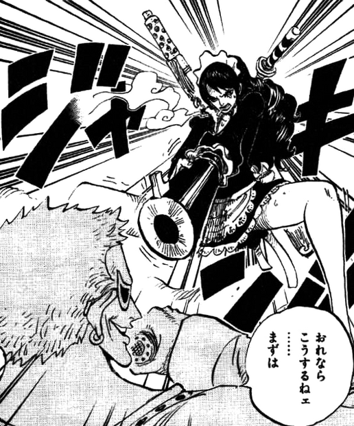 Baby 5 Attacks Doflamingo