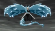 Daiguren Hyōrinmaru.jpg (79 KB) Tōshirō Hitsugaya (Bleach) gains wings of ice in his Bankai, which enables him to fly.