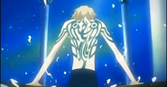 Fai D. Flowright (Tsubasa: Reservoir Chronicle) initially possessed a large phoenix tattoo that limited his magical powers...