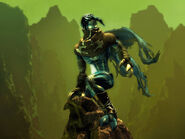 Raziel (Legacy of Kain) wields a soul-sucking "wraith blade" that is symbiotically bound to him.