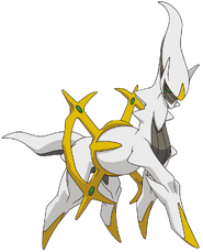 Arceus (Pokémon) lives in its personal dimension, separate from space and time unless it chooses to enter the mortal realm, fitting its status as the founding deity of the entire universe.