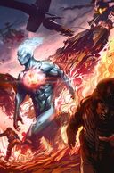 Captain Atom (DC Comics) can induce nuclear manipulation via atoms.