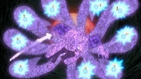 Sasuke equips Susanoo onto Kurama.png (2.89 MB) Sasuke Uchiha (Naruto) equips his Susanoo armor onto Kurama to increase offense, defense and teamwork.