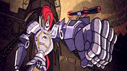 The Black Knight (Sly Cooper: Thieves in Time) is a mecha Penelope created who's using a rocket launcher…