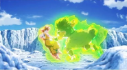 Broly (Dragon Ball Super) reverses Goku's God Bind.