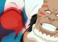 Yammy Llargo (Bleach) using Bala to fire off bullets of spiritual energy from his fists...