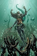Bryce Wayne/The Drowned (DC Comics) genetically augmented herself with Atlantean DNA after she killed Aquawoman.