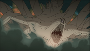 The Ten-Tails (Naruto) was revived in an incomplete form due to Obito losing his patience in capturing Gyūki/Eight-Tails and Kurama/Nine-Tails, thus resulting in a weakened form.