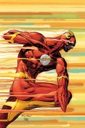 Bartholomew "Barry" Henry Allen/The Flash (DC Comics) is a metahuman who gained his superspeed powers after being struck by lightning while doused in chemicals.
