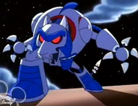 Ty Parsec (Buzz Lightyear of Star Command) is a Wirewolf which are cyborgs; robots with human brains, and his Wirewolf form is much superior to any robot and cyborg in the galaxy.
