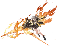 The Trailblazer (Honkai: Star Rail) quickly becomes skilled in using a flaming lance after just getting it.