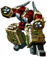 Demolishor (Transformers Armada) has the ability to transform into a twin-barreled tank vehicle.