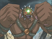 Orichalcos Gigas (Yu-Gi-Oh!) is one of the few monsters that resurrects itself when killed.