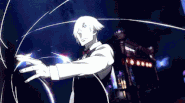 Decim (Death Parade) uses Threads to bind Takashi