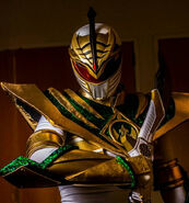 Lord Drakkon's (Mighty Morphin Power Rangers) powers come from combining the Green Dragon and White Tiger Power Coins.