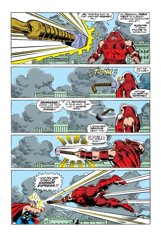 Juggernaut's Force Field Tricks (Marvel Comics)