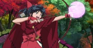 Moroha (Yashahime: Princess Half-Demon) inherited the spiritual powers of her mother Kagome Higurashi.