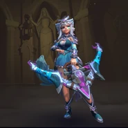 Io (Paladins), the Shattered Goddess, is an actual goddess of the moon, with lunar magical powers to match.