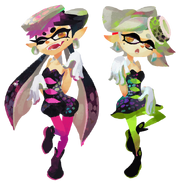 The Squid Sisters (Splatoon), Callie (left) and Marie (right)