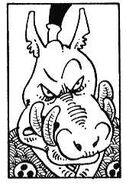 Gunichi, (Usagi Yojimbo) an anthropomorphic warthog.