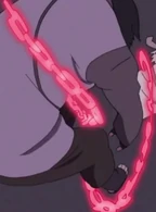 ...and a chain strong enough to restrain Sasuke.