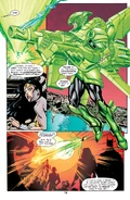 With his artistic ability being one of the most creative, Kyle Rayner/Green Lantern (DC Comics) can create powerful and vast array of will-based constructs of great creativity...