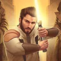 An instructor at Luke Skywalker's Jedi Praxeum, Kyle Katarn (Star Wars)...