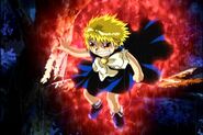 Various demons (Zatch Bell!) have been shown to give off an aura of energy when they get extremely angry.