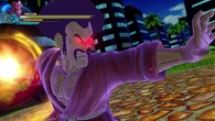 Empowered by Towa's dark magic, Hercule's (Dragon Ball Xenoverse) overall fighting skills are enhanced, allowing him such feats as Flight and Ki Blasts.