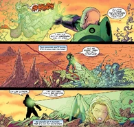 Lex Luthor's Warsuit (DC Comics) wields Kryptonite weaponry that is especially effective against Kryptonians.