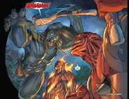 Skaar (Marvel Comics), born in a volcano, is resistant to heat.