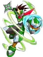 Geo Stelar (MegaMan StarForce) in his Wood Ninja form.
