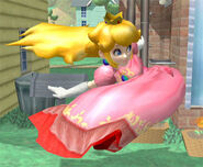 One of Princess Peach's (Super Smash Bros. series) special smash attacks is the lovely "Peach Bomber".