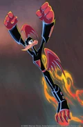 Rev Runner.gif (36 KB) Rev Runner (Loonatics Unleashed) is the only one of the Loonatics who can fly without a jet pack.
