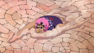 Senor Pink (One Piece) is skilled in swimming on solid surfaces, performing fast moving front crawls and high dives during battle.