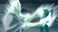 Aang uses Energybending to restore Korra bending