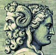 Janus (Roman Mythology) is the god of beginnings, gates, transitions, time, duality, doorways, passages, frames, and endings.