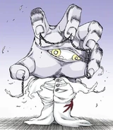 Pernida Parnkgjas (Bleach) is the animated left hand of the Soul King and has several godly powers, most notably evolution.