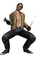 Goro Majima (Yakuza/Like a Dragon) with his signature Demonfire Dagger.