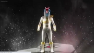 the Silver Dino Charge Ranger.