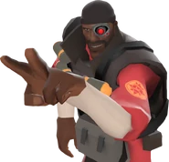 Tarvish DeGroot/The Demoman (Team Fortress 2) with the Eyeborg.