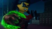 The Forward Time Blade (Lego Ninjago: Masters of Spinjitzu) can accelerate time, giving the target(s) the appearance of enhanced speed and allowing the user to accelerate their opponent's aging with a punch. It allows the user to disappear and reappear whenever and wherever they desire by sending themselves forward into Time.