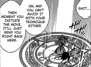 Youjutsu Engokujin.png (95 KB) Ling Ling Huang (Rosario + Vampire) using Ayashi Art: Fire Hell Circle to generate explosive flames that will destroy everything caught within, including herself.