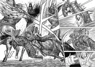 ...uses his throwing knives as potent distractions while saving 1st commander, A Kou from Ba Nan Ji, and Gyou'Un's Combo Podao attack.