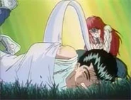 Rando Web.jpg (6 KB) Randō (Yu Yu Hakusho) traps Yusuke in a web composed of spirit energy.
