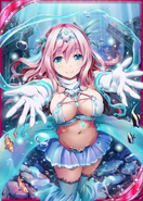 Saga (Valkyrie Crusade) has s voice so bewitching that she communicates through telepathy.