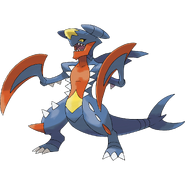 Garchomp (Pokémon) in its Mega form.