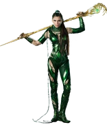 By consuming enough gold, Rita Repulsa (Power Rangers 2017) can revitalize her mind and body.